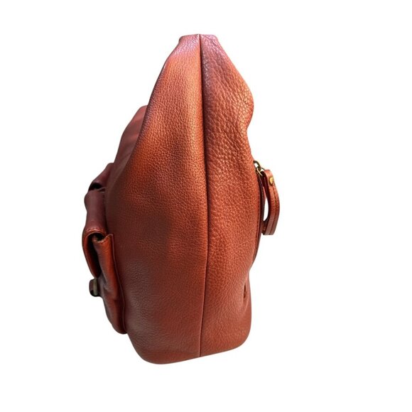 Hobo International Leather Shoulder Bag With Dual Front Pockets Adjustable Strap - Picture 5 of 11